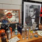 vintage bar artikelen spuitfles bacardi spiegel martini lamp, Ophalen of Verzenden
