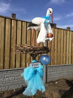 Geboortebord OOIEVAAR op NEST huren huur babyspullen jongen, Ophalen, Zo goed als nieuw, Geboortebord