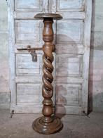 Oude vintage hout barney twist zuil piedestal sokkel pilaar, Huis en Inrichting, Woonaccessoires | Zuilen en Pilaren, B, Gebruikt