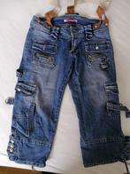 Spijkerbroek met bretels zinnia maat 38, Ophalen of Verzenden, Zo goed als nieuw, Blauw, W30 - W32 (confectie 38/40)