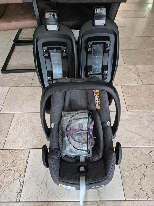 Maxi Cosi Rock met 2 Family FixOne Bases + regenhoes, Kinderen en Baby's, Autostoeltjes, Gebruikt, Maxi-Cosi, 0 t/m 13 kg, Isofix