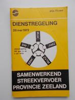 SAMENWERKEND STREEKVERVOER o.a. R.T.M. INGAAND - 28 MEI 1972, Verzamelen, Spoorwegen en Tramwegen, Ophalen of Verzenden, Zo goed als nieuw