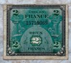 2 Francs 1944, Frankrijk., Postzegels en Munten, Bankbiljetten | Europa | Niet-Eurobiljetten, Verzenden, Frankrijk, Los biljet