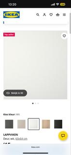 2x IKEA Besta Deur Mat Wit 60x64, Gebruikt, Minder dan 100 cm, 25 tot 50 cm, Met deur(en)