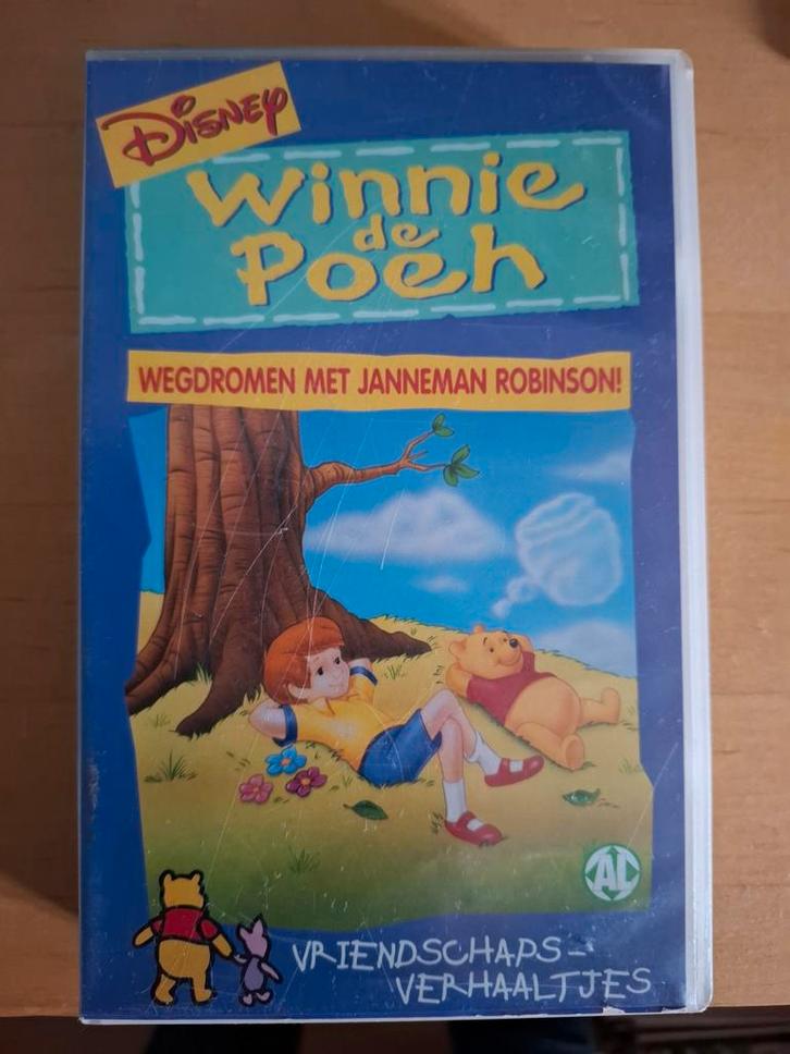 4 videofilms Winnie de Poeh op VHS, Cd's en Dvd's, VHS | Kinderen en Jeugd, Gebruikt, Tekenfilms en Animatie, Tekenfilm, Alle leeftijden