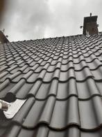 2400 zwarte OVH KDN dakpannen met kantpannen en nokvorsten, Ophalen, Gebruikt, Steen of Klei, Zwart