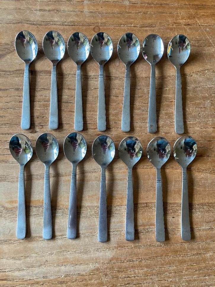 14x Vintage Gero Zilmeta mokka likeurlepeltjes lepel 510, Antiek en Kunst, Antiek | Bestek, Ophalen of Verzenden