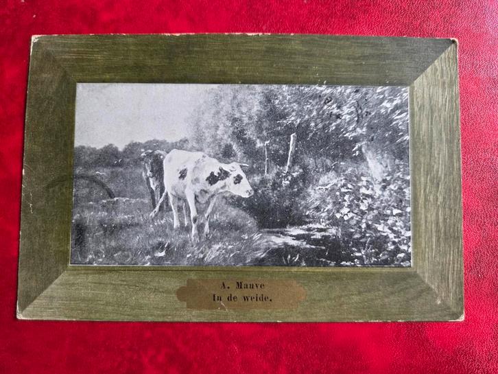 Anton Mauve - In de Weide - Oude Briefkaart, Antiek en Kunst, Kunst | Tekeningen en Foto's, Ophalen of Verzenden