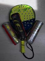 Padel racket set met 9 padelballen, Sport en Fitness, Padel, Ophalen of Verzenden, Zo goed als nieuw