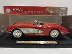 Chevrolet Corvette C1 convertible red Motormax 1:18 KRD, Ophalen of Verzenden, Zo goed als nieuw, Auto, Motormax