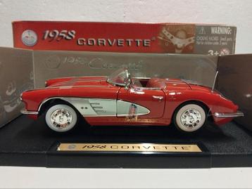 Chevrolet Corvette C1 convertible red Motormax 1:18 KRD beschikbaar voor biedingen