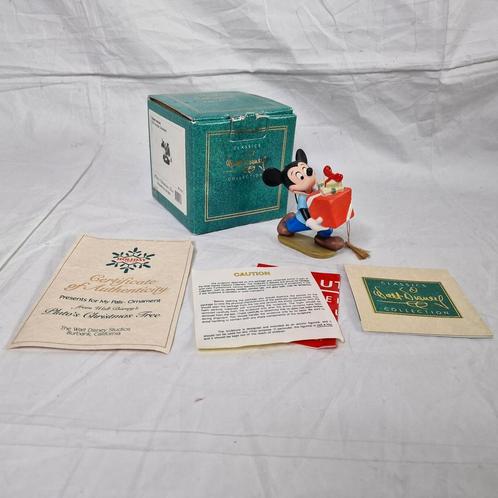 WDCC Disney Presents for my pals ornament vintage 1995 kerst, Verzamelen, Disney, Zo goed als nieuw, Beeldje of Figuurtje, Mickey Mouse