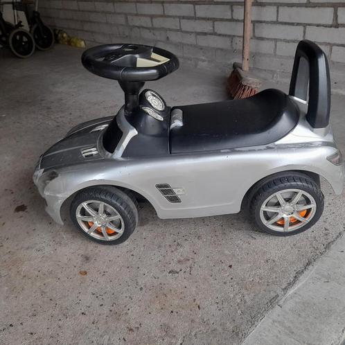 Kindervoertuig: Trendy loopauto / zilver kleurig, Kinderen en Baby's, Speelgoed | Buiten | Voertuigen en Loopfietsen, Gebruikt