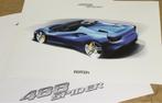 Ferrari 488 Spider lithografie design schets poster brochure, Boeken, Auto's | Folders en Tijdschriften, Zo goed als nieuw, Ferrari