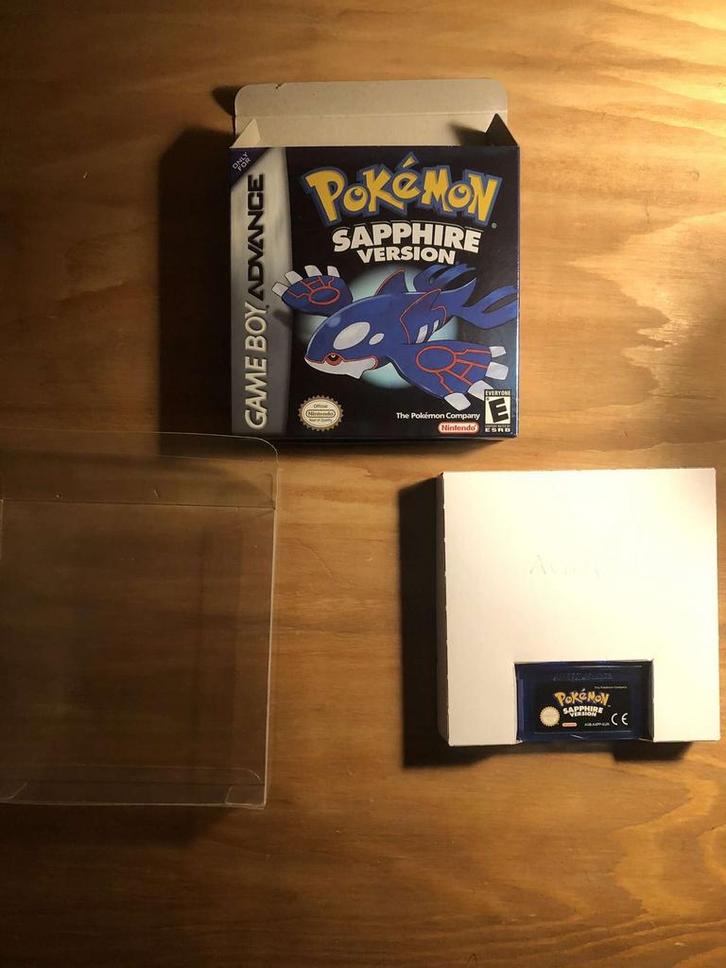 Pokemon Sapphire, Spelcomputers en Games, Games | Nintendo Game Boy, Zo goed als nieuw, Role Playing Game (Rpg), 1 speler, Vanaf 3 jaar