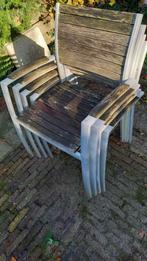 Tuinset hout en aluminium, Ophalen, Gebruikt, Hout