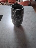 Zilverkleurige plantenbak / vaas, Gebruikt, Rond, Beton, Tuin