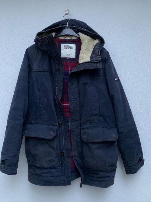Tommy Hilfiger Denim Heren winterjas.Maat: S, Kleur: Blauw, Kleding | Heren, Jassen | Winter, Gedragen, Maat 46 (S) of kleiner