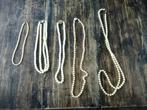 Parelkettingen 3x parel ketting vintage zilver slotje parels, Ophalen of Verzenden, Gebruikt