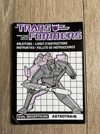 Transformers G1; MB instructie boekje Astrotrain 1985, G1, Ophalen of Verzenden, Gebruikt, Decepticons