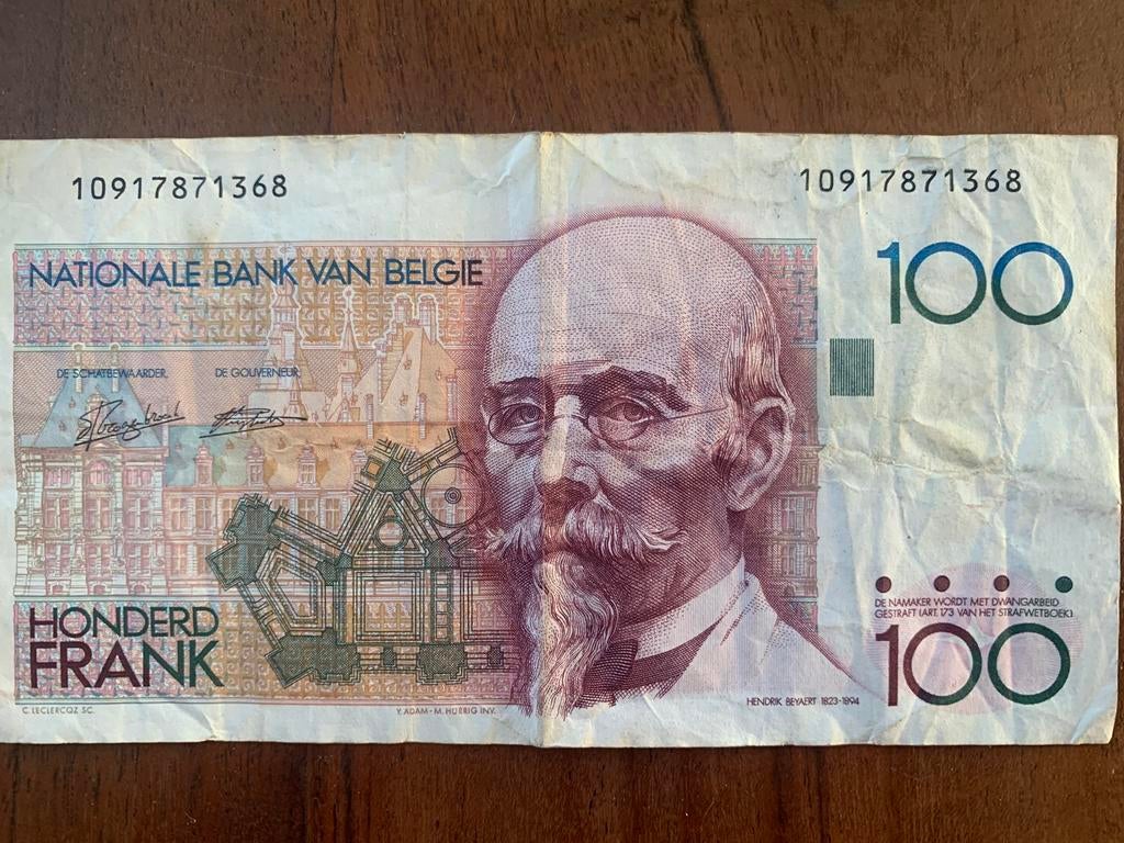 100 cent Franks België, Ophalen of Verzenden