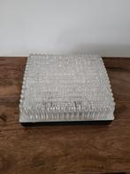 Vintage glazen plafondlamp/plafonniere, Ophalen of Verzenden, Zo goed als nieuw