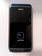 Nokia E7-00 zwart uitschuifbaar fysiek QWERTY toetsenbord., Gebruikt, Zwart, Fysiek toetsenbord, Inklapmodel