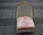 Brocante rieten stoel uit Engeland LLOYD LOOM, Huis en Inrichting, Stoelen, Riet of Rotan, Gebruikt, Riet / brocant, Eén
