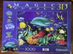 Clementoni magic 3D puzzel; Dolphin Reef, dolfijnen; 1000, Ophalen of Verzenden, 500 t/m 1500 stukjes, Zo goed als nieuw, Legpuzzel