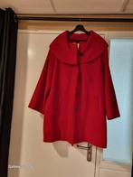 Rode winterjas / mantel. mt 52 ZGAN, Kleding | Dames, Grote Maten, Ophalen of Verzenden, Zo goed als nieuw, Rood, Jas of Mantel