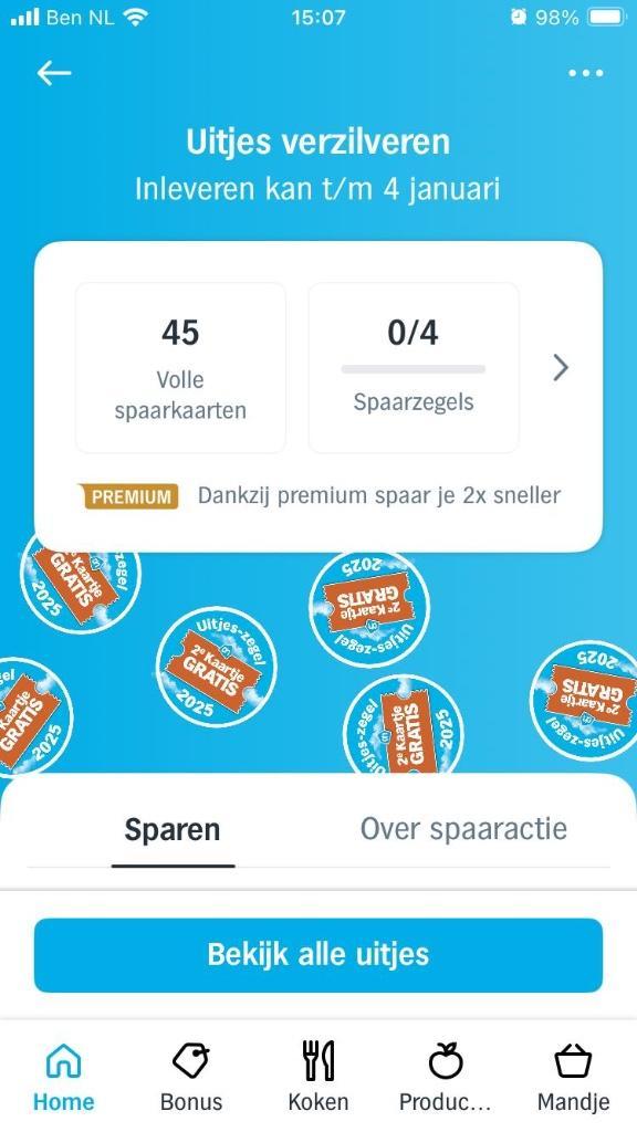 9 Uitjes AH spaarkaarten voor tweede uitje gratis, Verzamelen, Supermarktacties, Albert Heijn, Ophalen of Verzenden