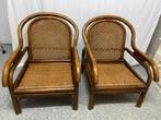 2 Rotan Relax Fauteuils Boho Ibiza Look Incl. Kussens, Antiek en Kunst, Ophalen