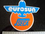 sticker eurosun seca logo vliegtuig airplain zon sun 1978, Verzamelen, Verzenden, Zo goed als nieuw, Bedrijf of Vereniging