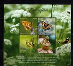 tuvalu 2017 pf blok vlinders butterflies insecten bloemen, Ophalen of Verzenden, Postfris, Dier of Natuur