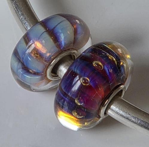 Elfbeads: 2x KRALEN, samen voor €18,00, Sieraden, Tassen en Uiterlijk, Bedels, Zo goed als nieuw, Overige merken, Zilver, 2 of 3 bedels