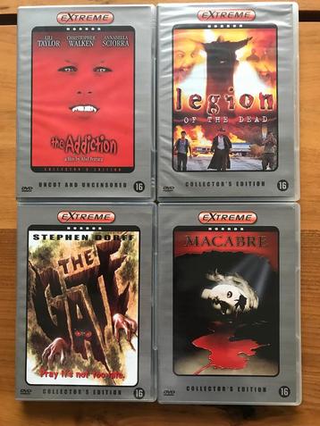 4 Titels uit de Fameuze Extreme Horror Serie  beschikbaar voor biedingen