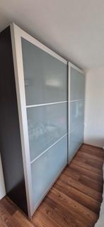 IKEA PAX schuifdeuren 250 cm - matglas, 200 cm of meer, Met hangruimte, Ophalen of Verzenden, Zo goed als nieuw