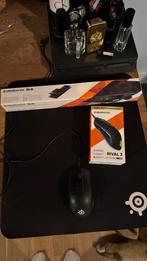Steelseries muis rival 3 met steelseries muismat., Ophalen of Verzenden, Zo goed als nieuw
