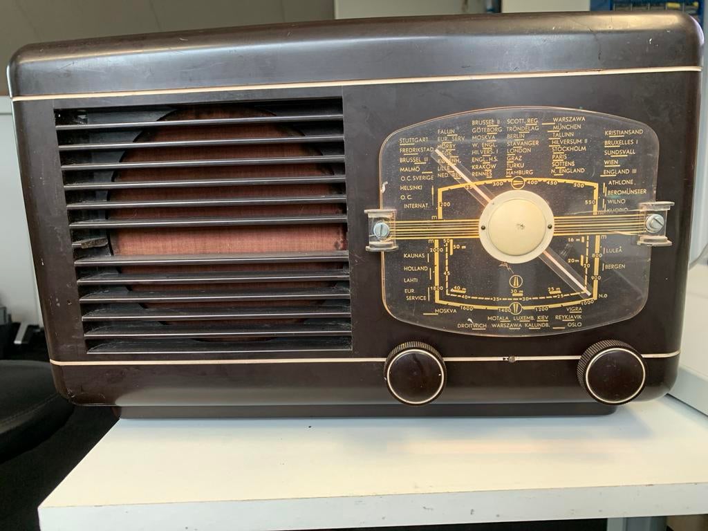 Philips BX380 Vintage Radio - Onderdelen/Project €15, Audio, Tv en Foto, Radio's, Ophalen of Verzenden, Radio