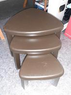 Te koop bijzet tafeltjes, Huis en Inrichting, Tafels | Bijzettafels, Ophalen, Minder dan 55 cm, 45 tot 60 cm