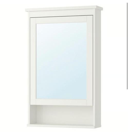 Ikea HEMNES Spiegelkast badkamer kast wit, Huis en Inrichting, Badkamer | Badkamermeubels, Zo goed als nieuw, Spiegelkast, Minder dan 100 cm