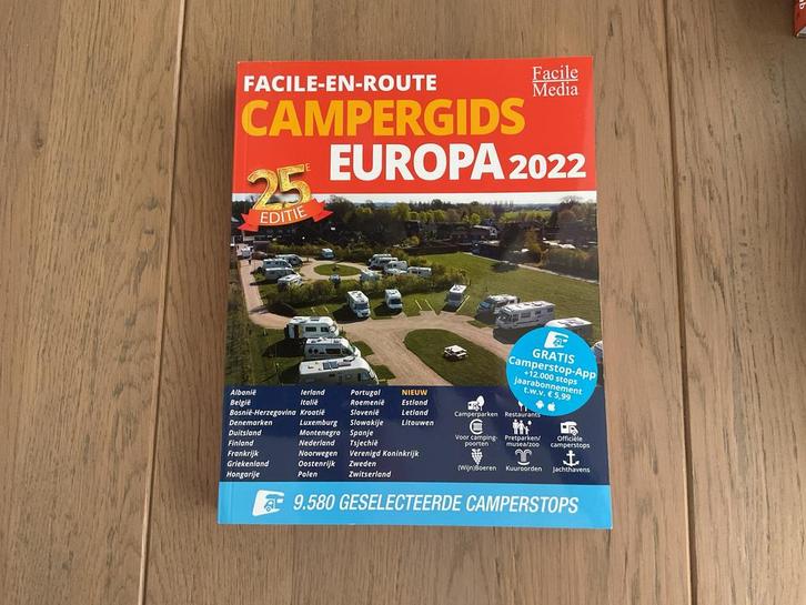 Campergids, Facile en Route, camperplekken in Europa, Boeken, Reisgidsen, Zo goed als nieuw, Europa, Overige merken, Ophalen