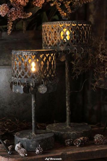 Ledlamp old black met muntjes XL en L beschikbaar voor biedingen