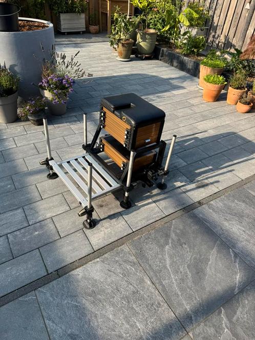 izgst zijnde ultimate q-box zitstation  oer degelijk en mooi, Watersport en Boten, Hengelsport | Witvissen, Gebruikt, Overige typen