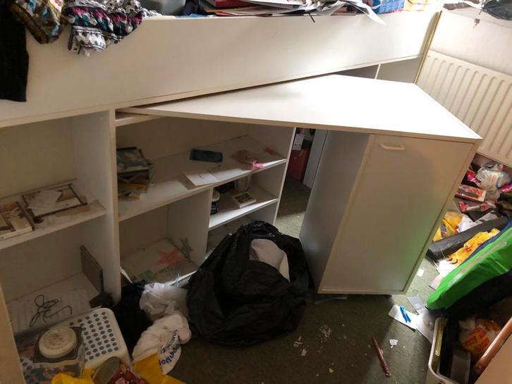 Hoogslaper met Bureau & Opbergruimte, Huis en Inrichting, Kasten | Overige, Gebruikt, Ophalen of Verzenden