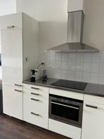 Brugman moderne keuken met koel/vries combinatie, 200 cm of meer, Gebruikt, 50 tot 75 cm, Wit