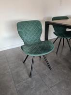 Groene design stoel met zwarte poten, Huis en Inrichting, Stoelen, Ophalen of Verzenden