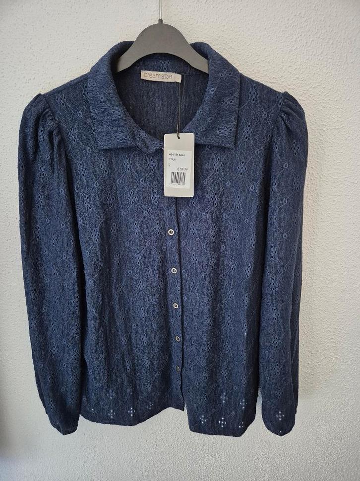 Dreamstar blouse Swan blauw maat L (nieuw), Kleding | Dames, Blouses en Tunieken, Nieuw, Maat 42/44 (L), Blauw, Ophalen of Verzenden