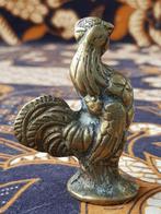 Mooi antiek Engels koperen beeldje van een haan 6 cm. 1900., Antiek en Kunst, Antiek | Koper en Brons, Ophalen of Verzenden, Koper