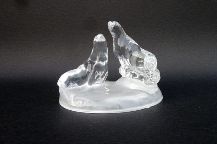 Cristal d'Arques - Zeeleeuwen (kristal), Antiek en Kunst, Antiek | Glas en Kristal, Ophalen of Verzenden